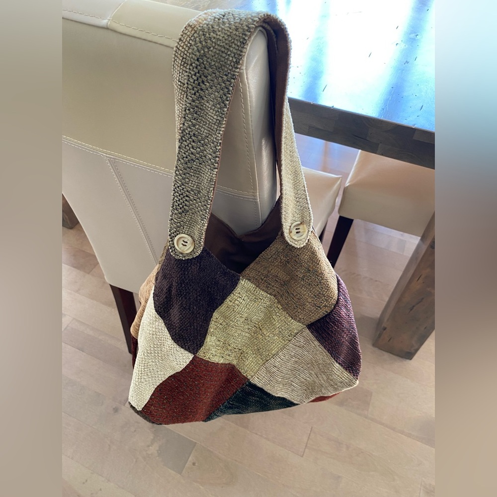 Patchwork Shoulder Bag - Multicolor